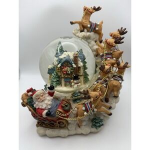 RARE The San Francisco Music Box Company SANTA CLAUS IS COMING TO TOWN